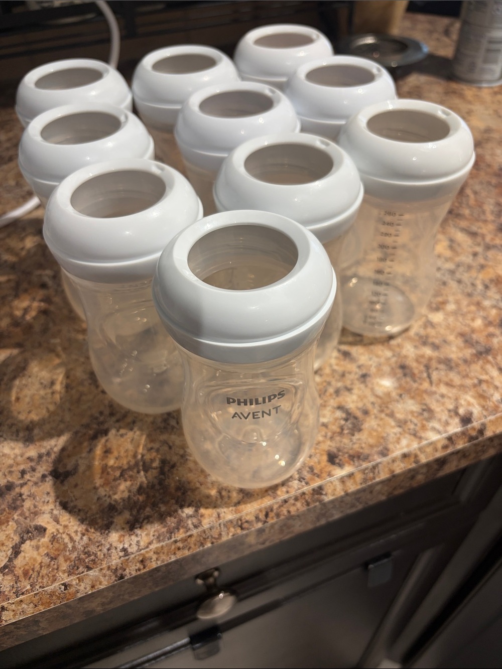 10 Philips Avent Baby Bottles Gently used